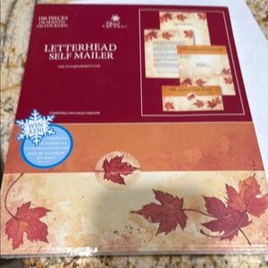 Autumn Leaf Letterhead Self Mailer by